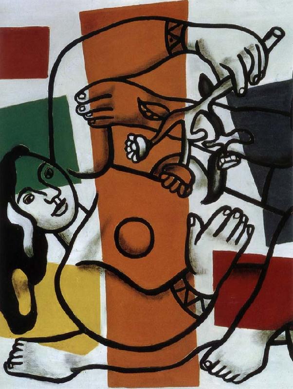 Fernard Leger Woman and Flower oil painting image